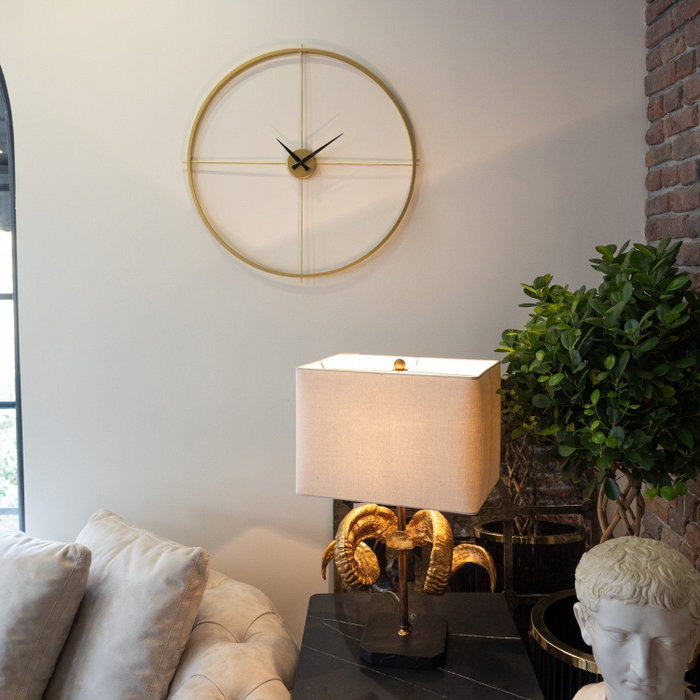 Wallity Arcadia Metal Wall Clock - APS075 Dorado